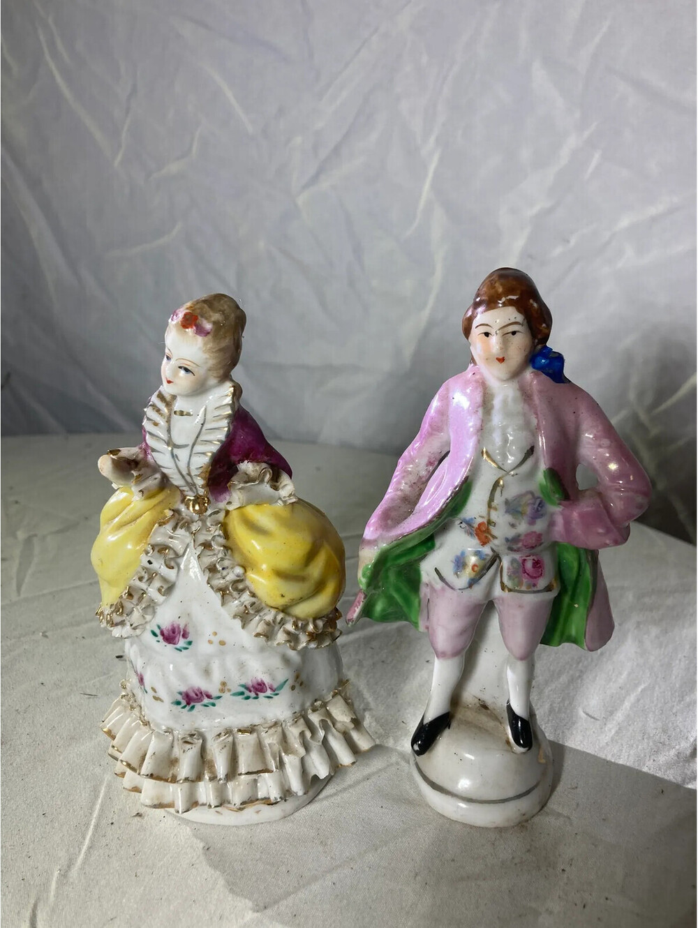 Vintage Porcelain Couple Figurines